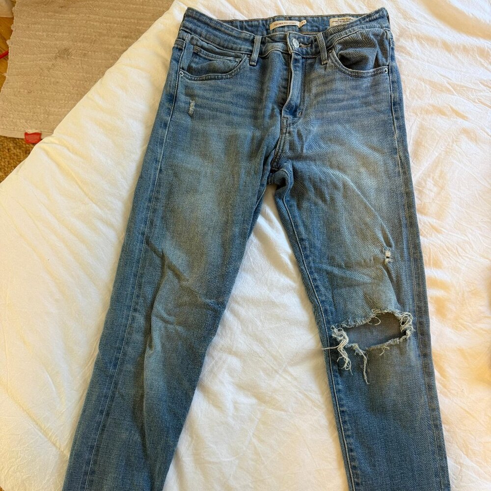 Levi Strauss Signature Light Wash High Rise Skinny Jeans Size 27